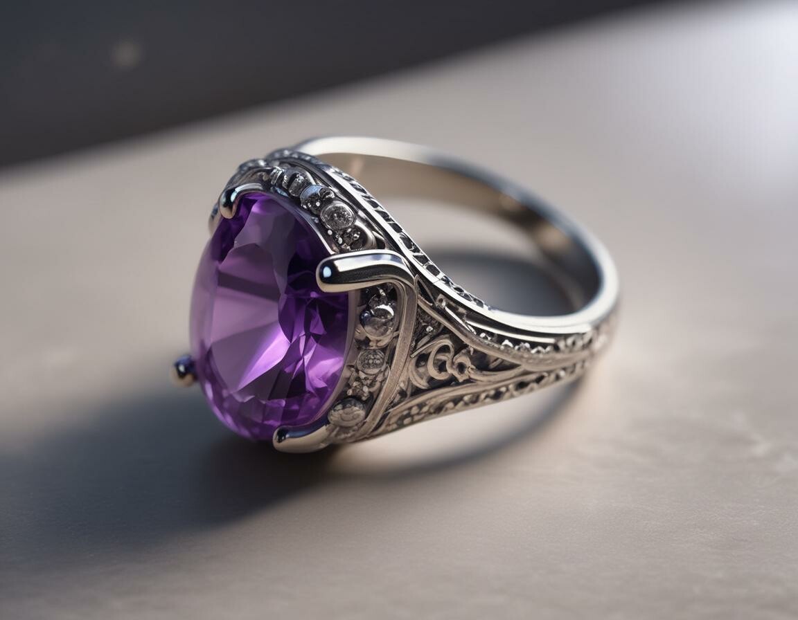 Amethyst Engagement Ring