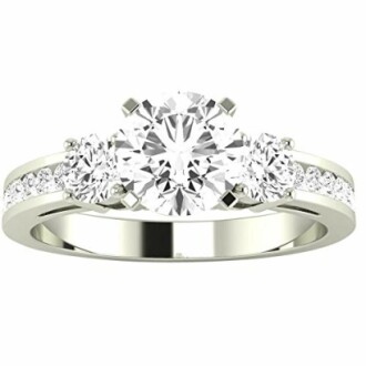 Three-Stone Diamond Engagement Ring