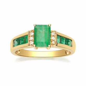 Emerald Engagement Ring