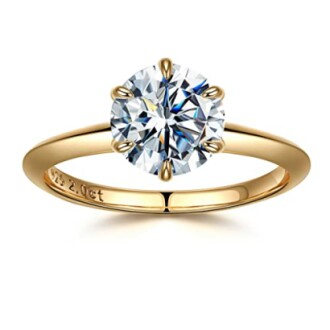 SMILEST 2ct Moissanite Rings for Women