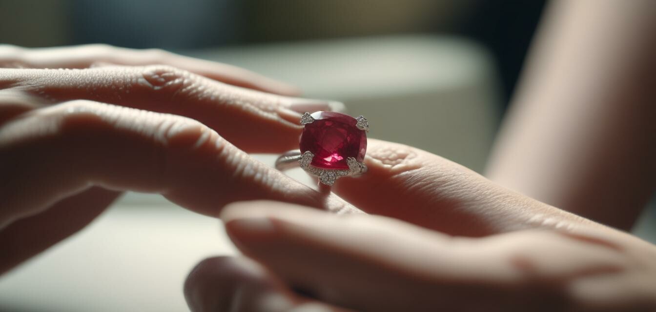 Cleaning a Ruby Engagement Ring