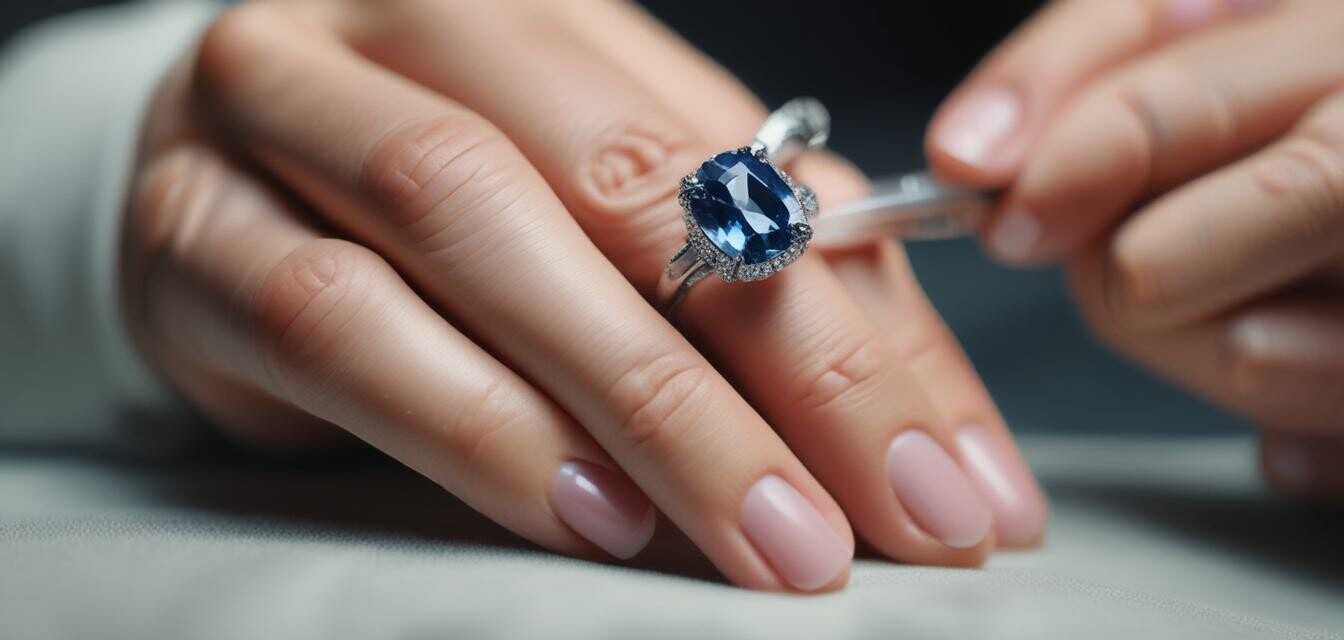 Caring for a sapphire engagement ring