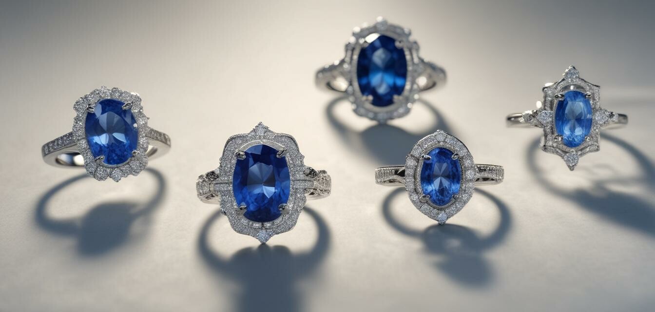 Sapphire ring settings